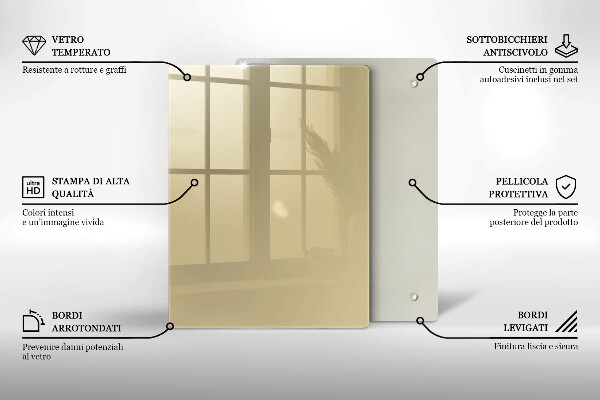 Placă protecție plita Culoare bej