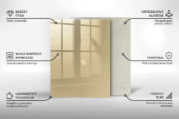 Placă protecție plita Culoare bej