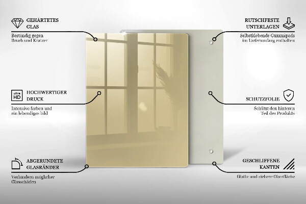 Placă protecție plita Culoare bej