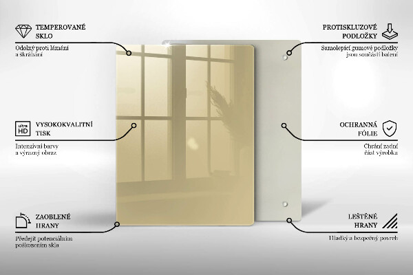 Placă protecție plita Culoare bej