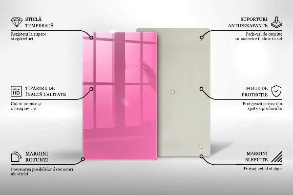 Placă protecție plita Culoarea roz