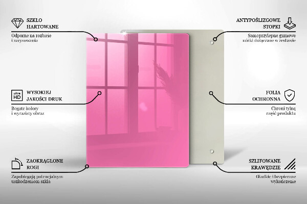 Placă protecție plita Culoarea roz