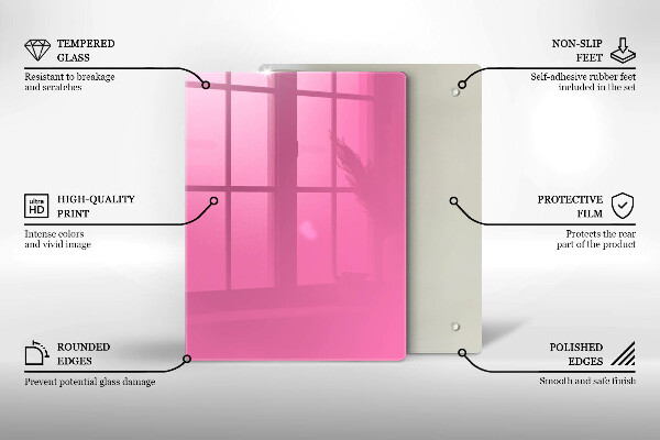 Placă protecție plita Culoarea roz