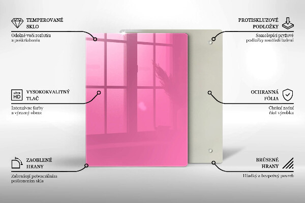 Placă protecție plita Culoarea roz