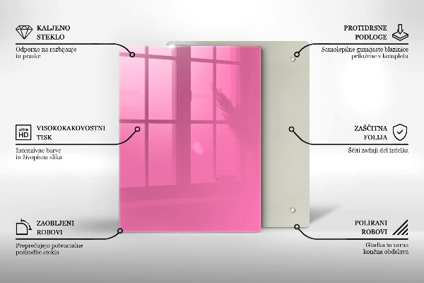 Placă protecție plita Culoarea roz