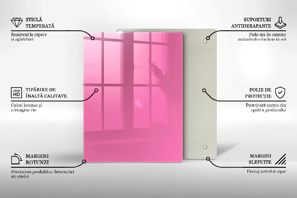 Placă protecție plita Culoarea roz