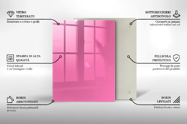 Placă protecție plita Culoarea roz