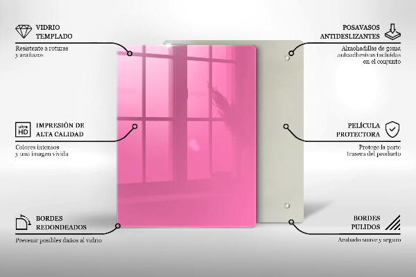 Placă protecție plita Culoarea roz