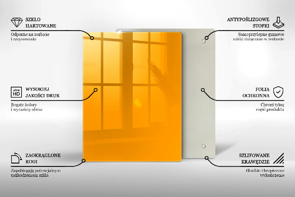 Placă protecție plita Culoare galben închis
