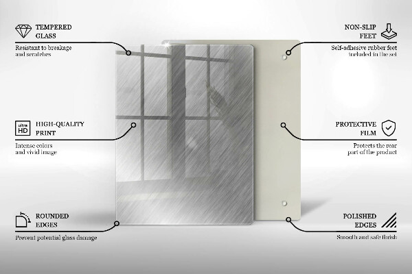 Placă din sticla protectie perete Fundal cu textură metalică