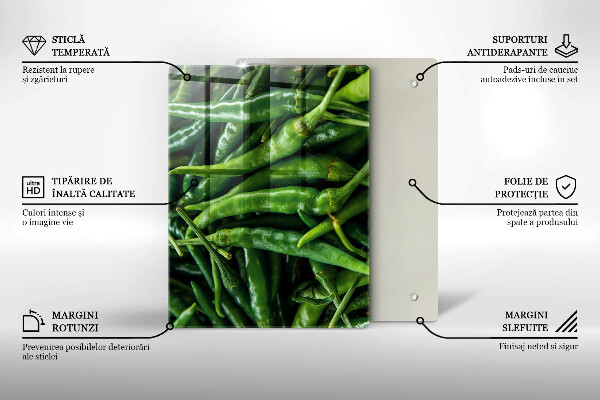 Placă din sticla protectie perete Păstăi de mazăre