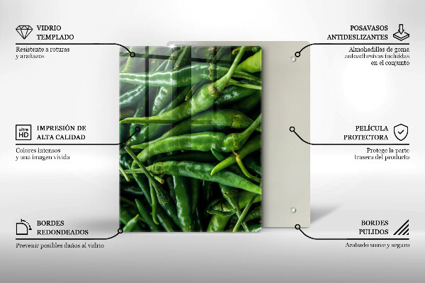 Placă din sticla protectie perete Păstăi de mazăre