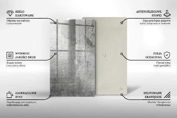 Placă din sticla protectie perete Textura de beton