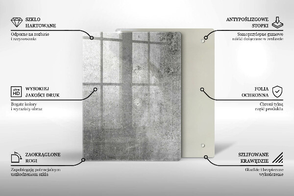 Placă din sticla protectie perete Textura de beton