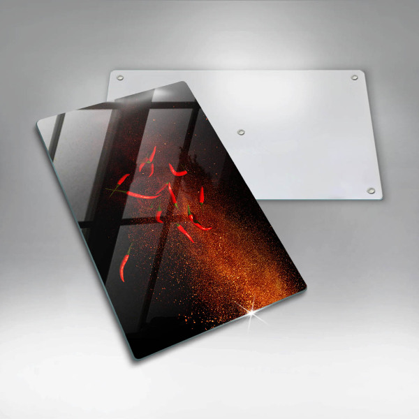 Placă din sticla protectie perete Ardei iute