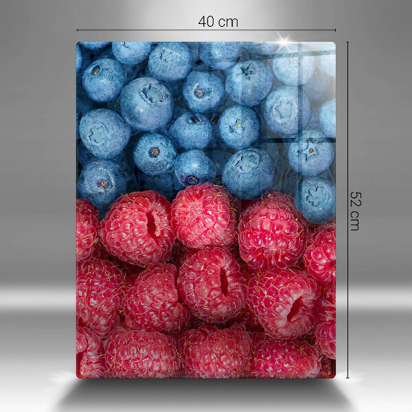 Placă protecție plita Fructe de zmeură și afine