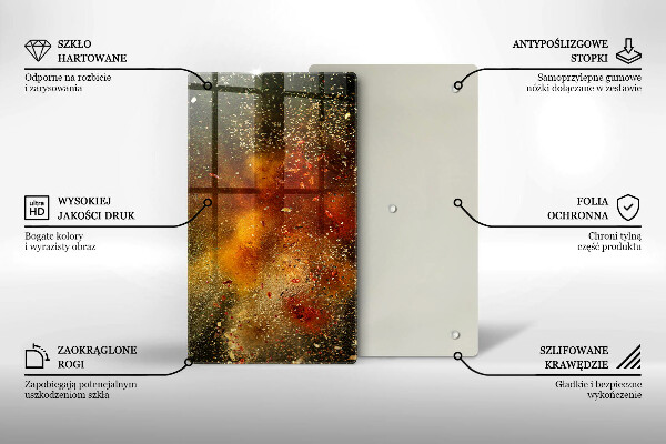 Placă protecție plita Condimente colorate