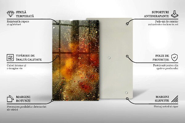 Placă protecție plita Condimente colorate