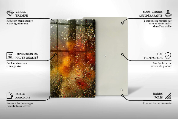 Placă protecție plita Condimente colorate