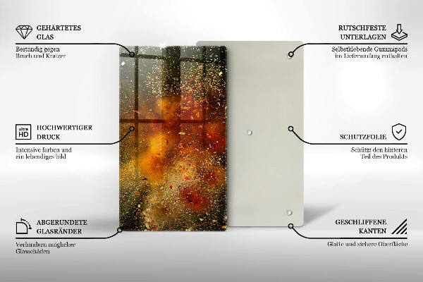 Placă protecție plita Condimente colorate