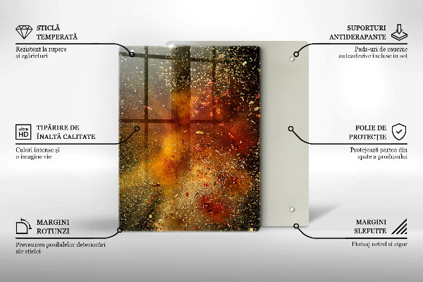 Placă protecție plita Condimente colorate