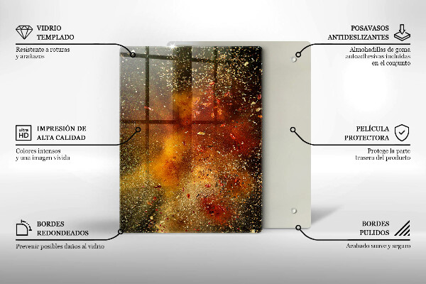 Placă protecție plita Condimente colorate