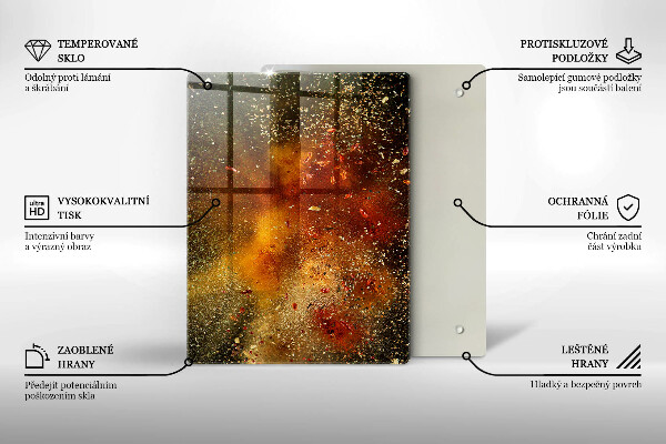 Placă protecție plita Condimente colorate