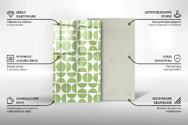 Placă din sticla protectie perete Model de forme boho