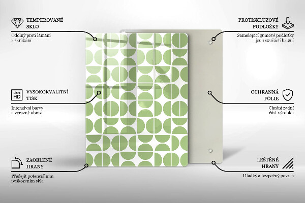 Placă din sticla protectie perete Model de forme boho