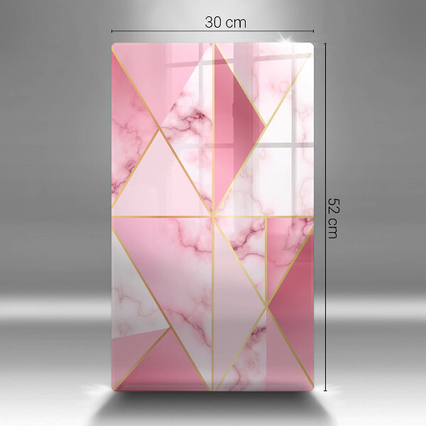 Placă din sticla protectie perete Marmură geometrică