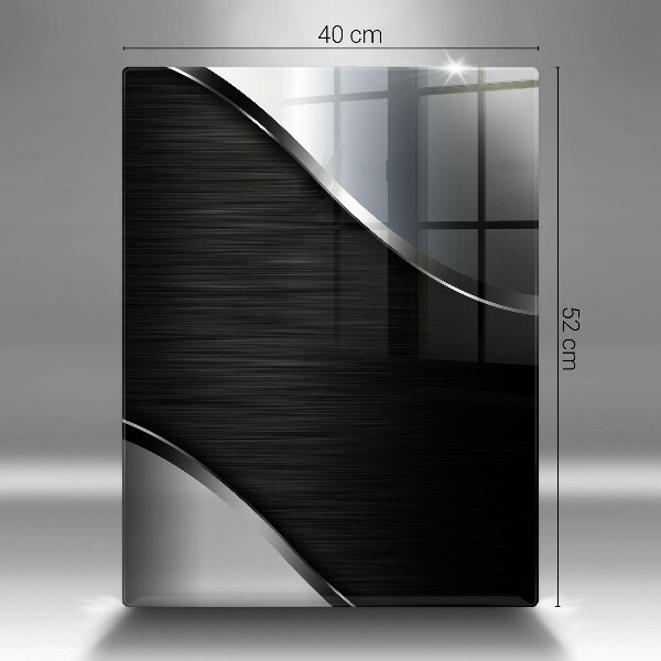 Placă din sticla protectie perete Abstracția metalului