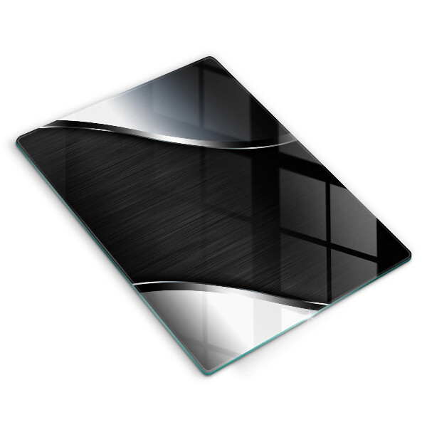 Placă din sticla protectie perete Abstracția metalului