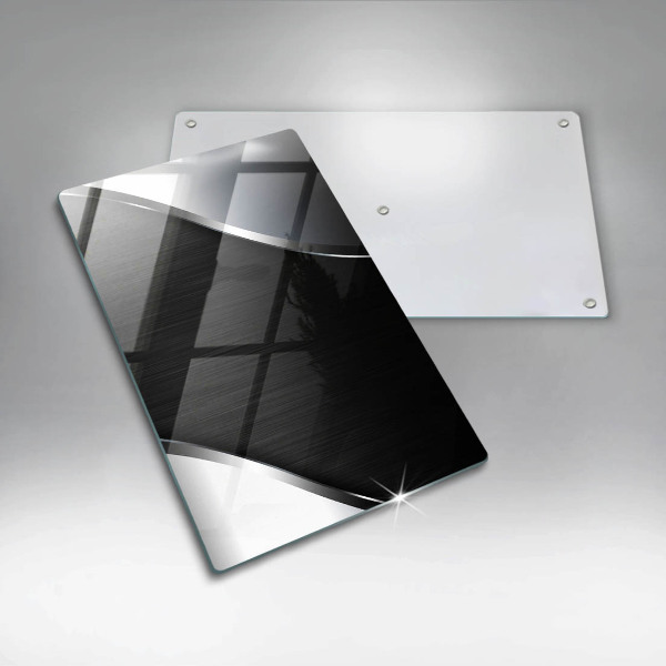 Placă din sticla protectie perete Abstracția metalului