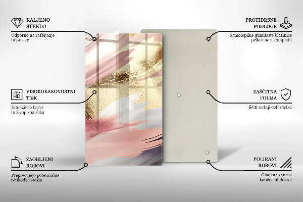 Placă protecție plita Pete pastelate