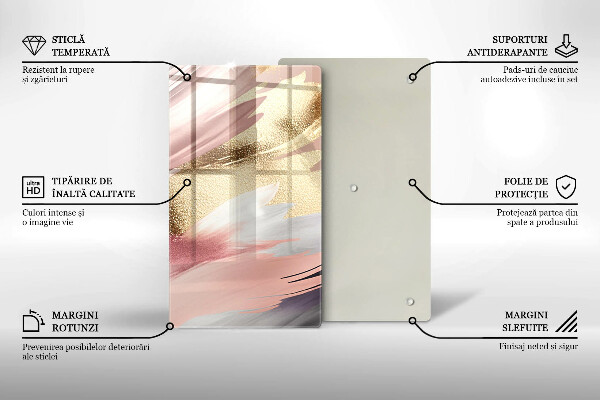 Placă protecție plita Pete pastelate