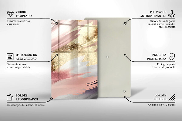 Placă protecție plita Pete pastelate