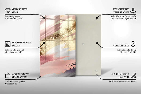 Placă protecție plita Pete pastelate