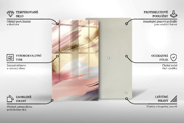 Placă protecție plita Pete pastelate