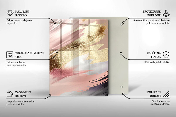 Placă protecție plita Pete pastelate