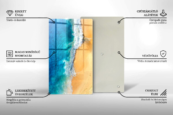 Placă protecție plita Plaja si mare