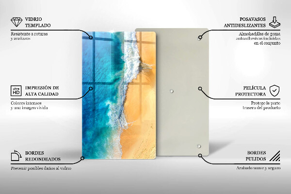 Placă protecție plita Plaja si mare