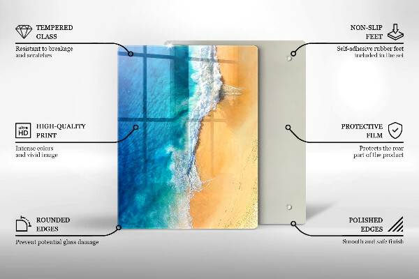 Placă protecție plita Plaja si mare