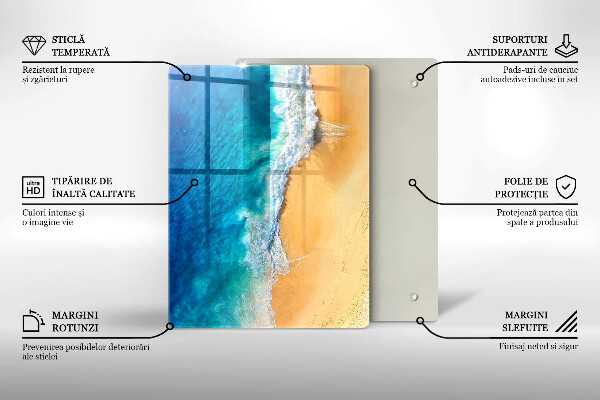 Placă protecție plita Plaja si mare