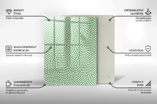 Placă din sticla protectie perete Linii abstracte