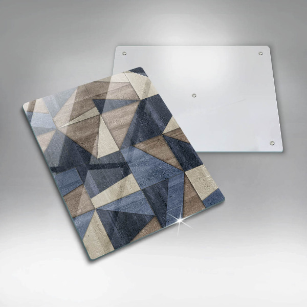 Placă din sticla protectie perete Abstracția geometrică