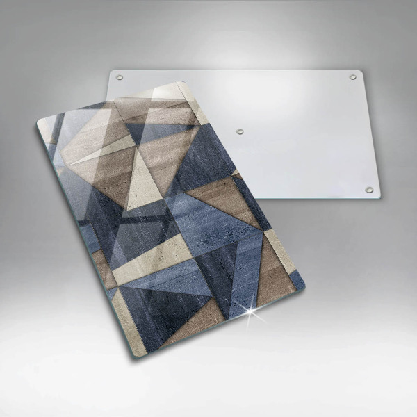 Placă din sticla protectie perete Abstracția geometrică