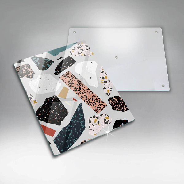 Placă din sticla protectie perete Gresie