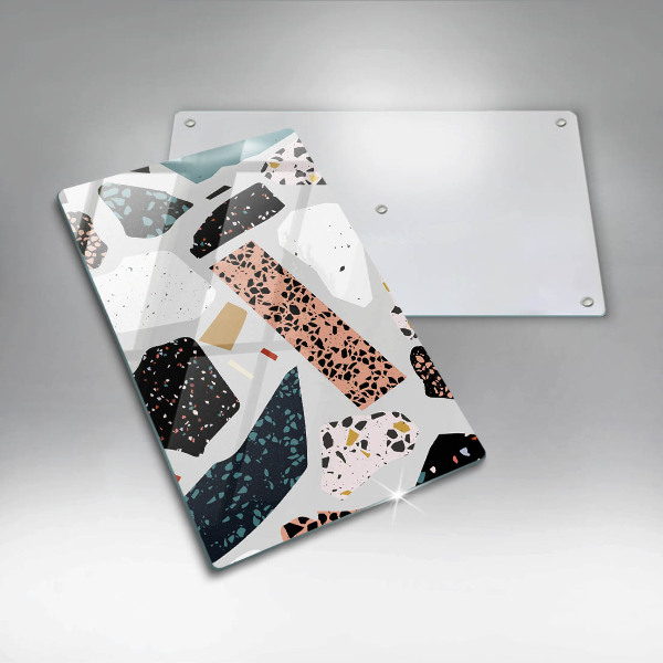 Placă din sticla protectie perete Gresie