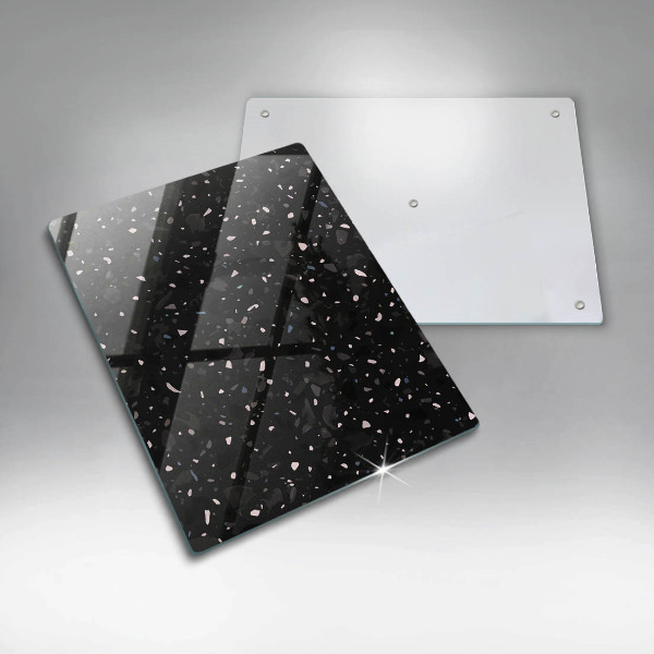 Placă din sticla protectie perete Gresie închisă la culoare