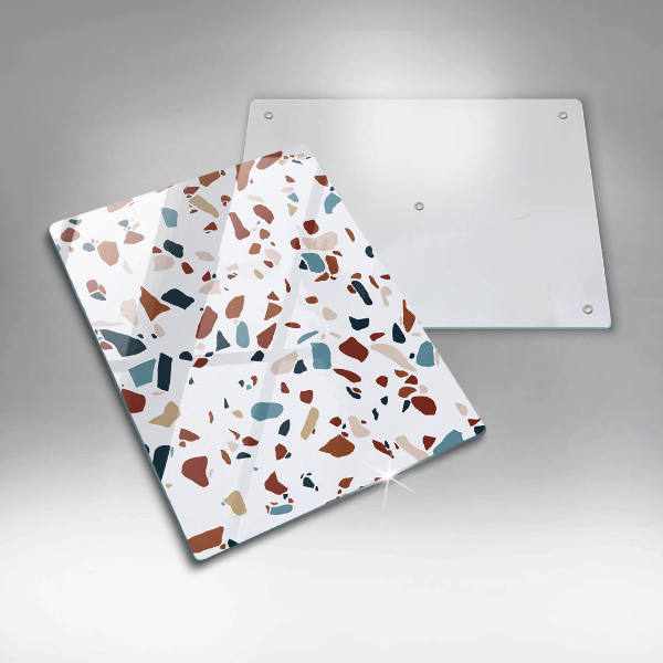 Placă din sticla protectie perete Piatra decorativa